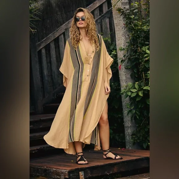 Free People Kaftan Coverup - Picture 1 of 16